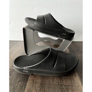 Oofos Ooahh Sport Recovery Slides Black Size EU 38 W7 M5 Unisex Sandal